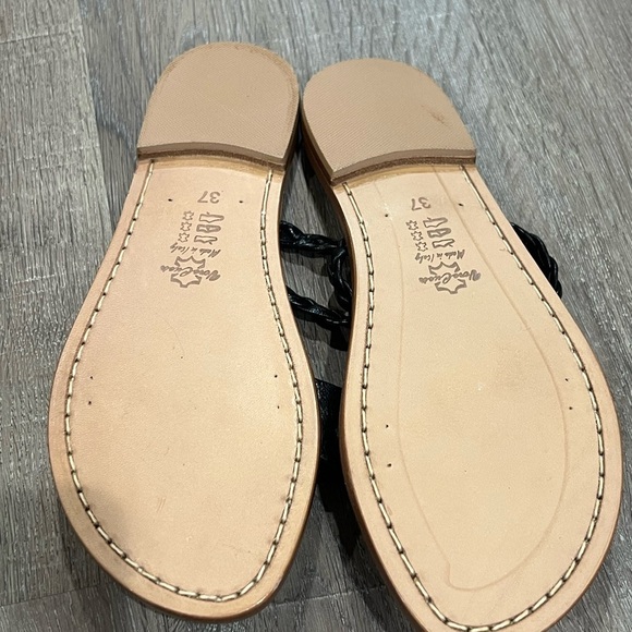 Brand New Size EU 37 US 6.5 Caruso Sandali Arabella Made in Italy Black Sandals - Picture 10 of 11